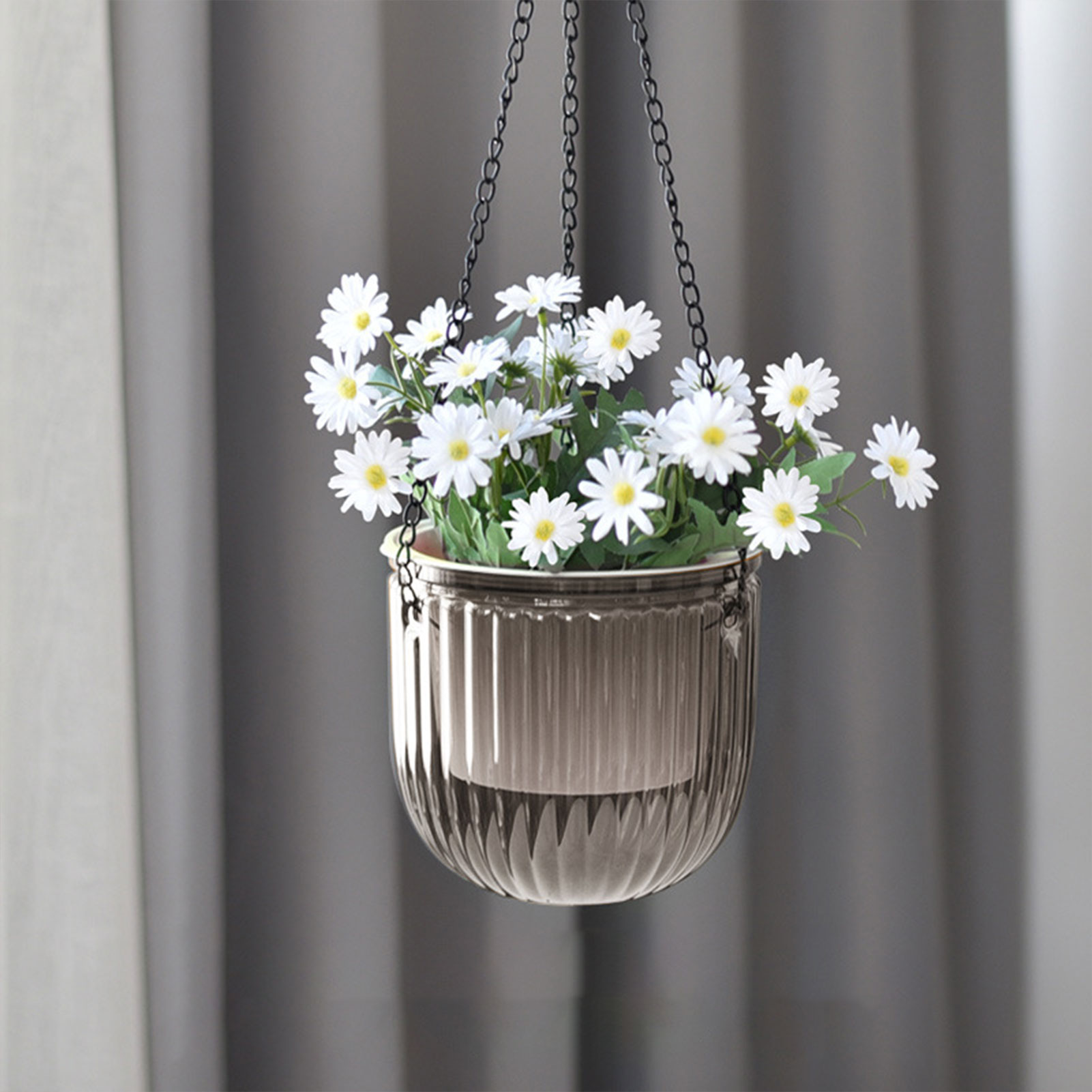Spider Plant Hanging - Automatische selbstbewässernde Pflanzentöpfe, transparenter hängender Blumenkorb