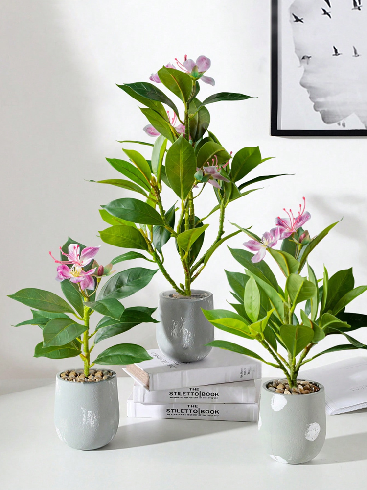Ficus Lyrata Tree - 21–40 cm künstliche Azaleen-Pflanzen, künstlicher Gummibaum,