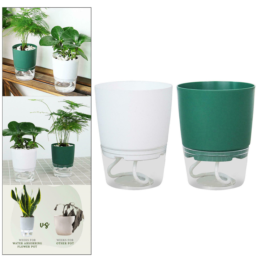 Aloe Vera Pot - Lazy Hydroponic Blumentopf, automatischer wasserabsorbierender Blumentopf,