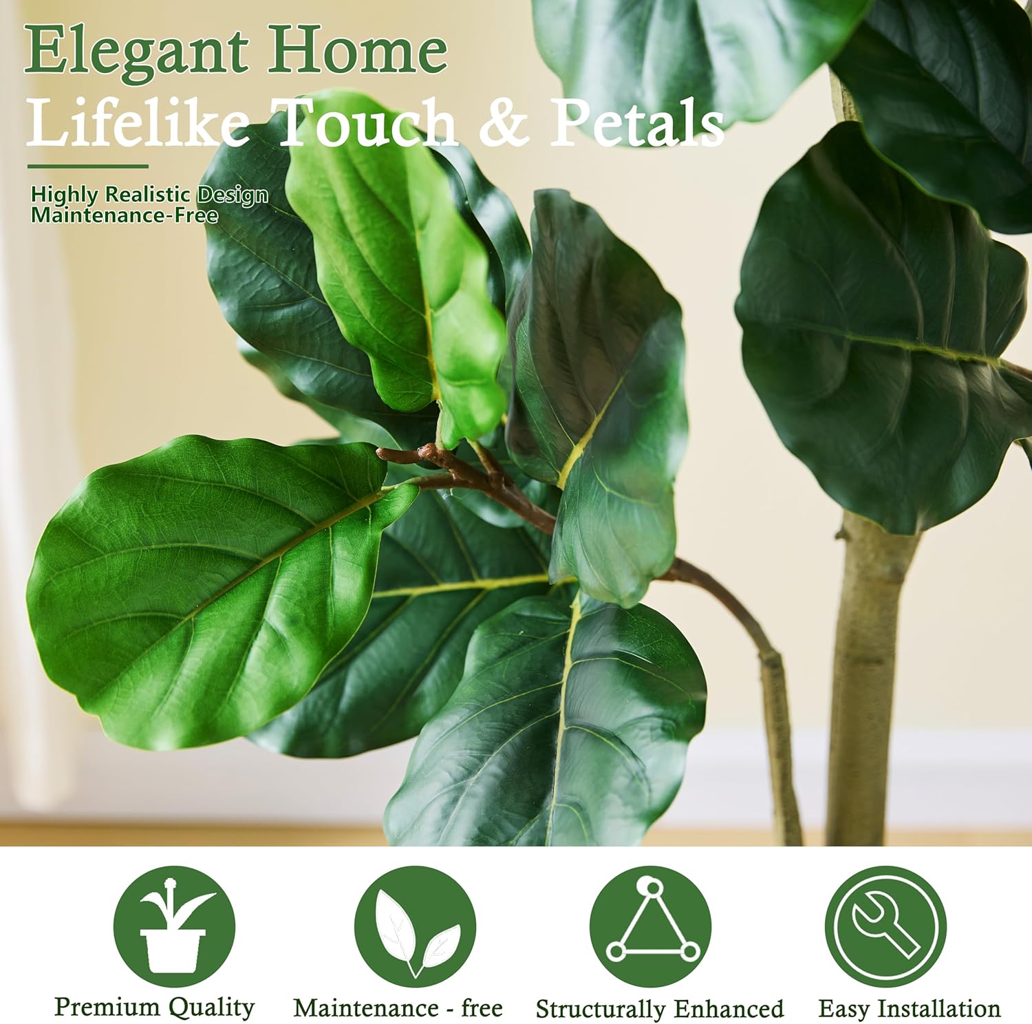 135cm Künstlicher Geigenblatt- – Ficus Lyrata Tree Bewertung und Preis