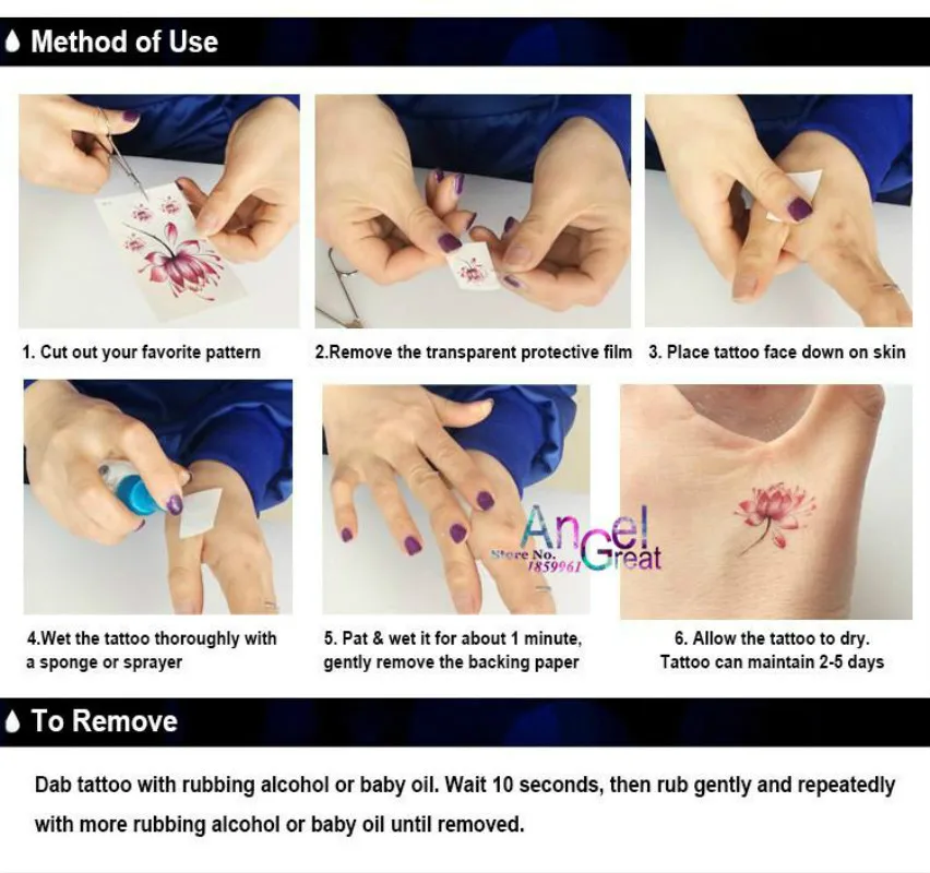 Anime BLEACH Temporäre Tattoos – Aglaonema Red Bewertung und Preis