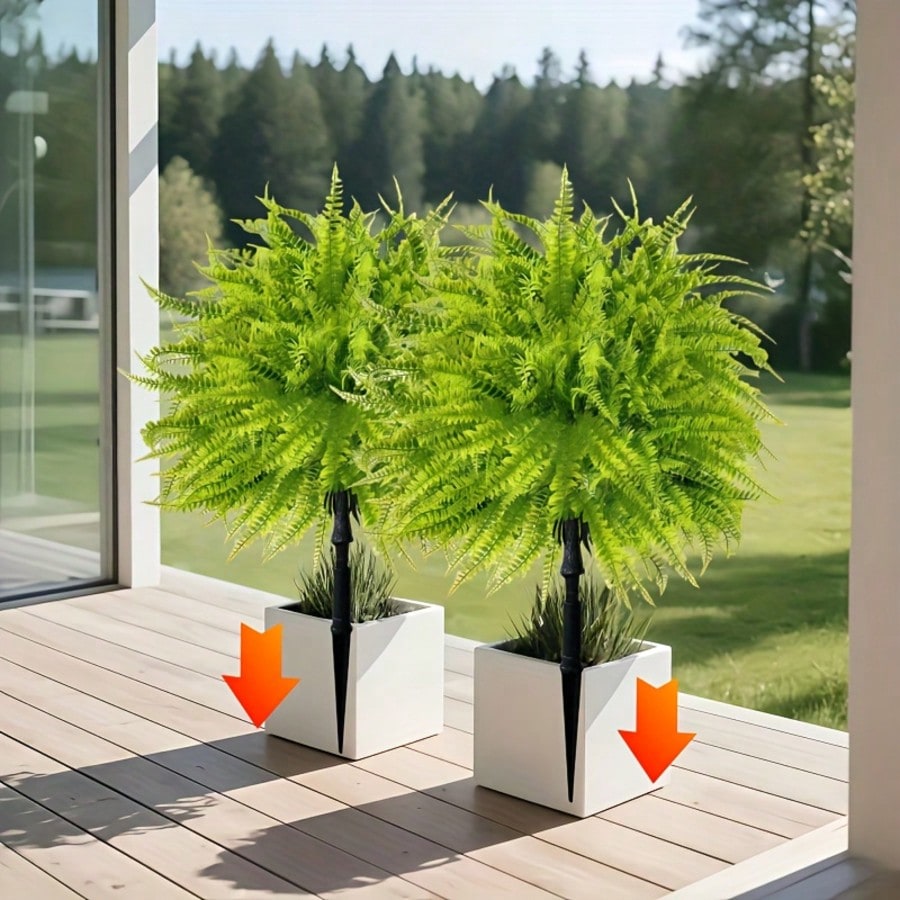 2 Stück - 44cm Fern-Bodeneinsa – Dracaena Marginata Bewertung und Preis