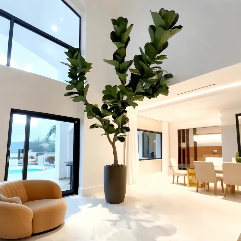 Künstliche Pflanzen, Innentopf – Ficus Lyrata Tree Bewertung und Preis