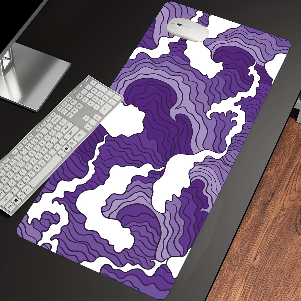 Lila und Weiße Wellen Kunst Sc – Tradescantia Purple Bewertung und Preis