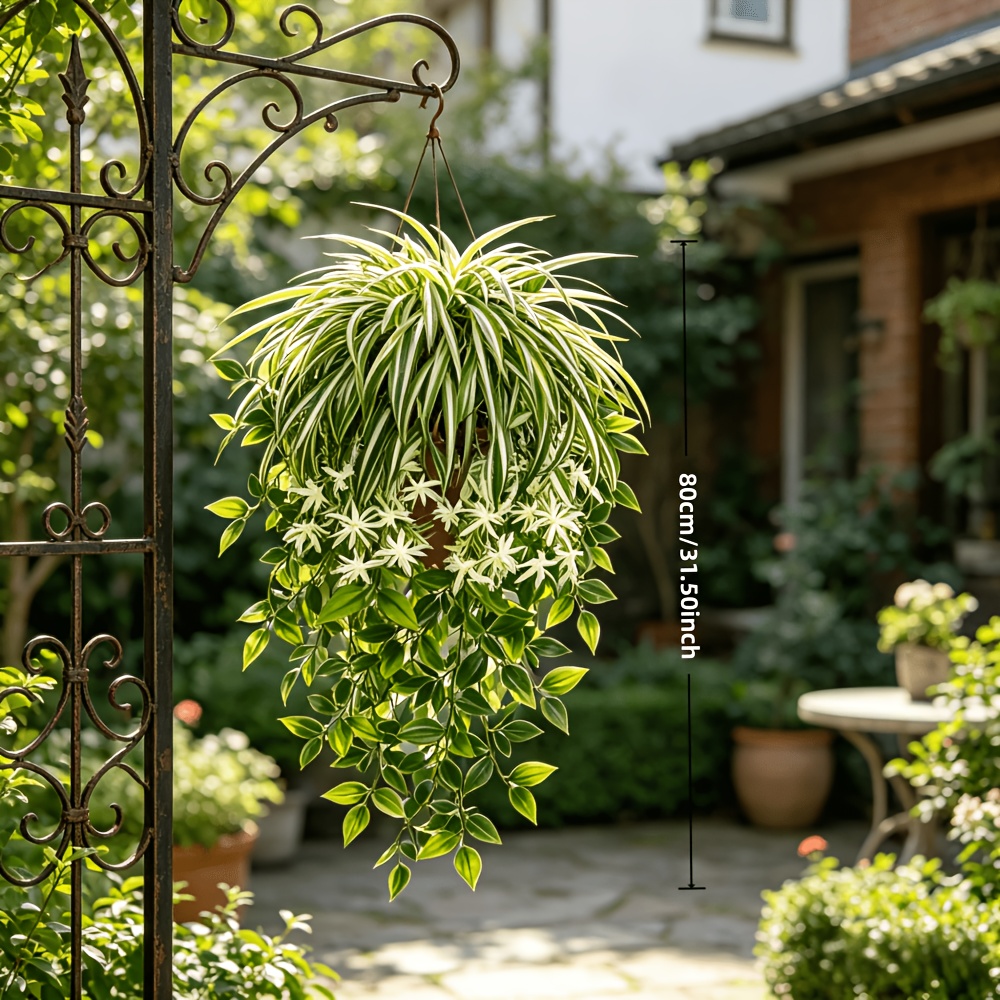 4-teiliges Künstliches Spinnen – Spider Plant Hanging Bewertung und Preis