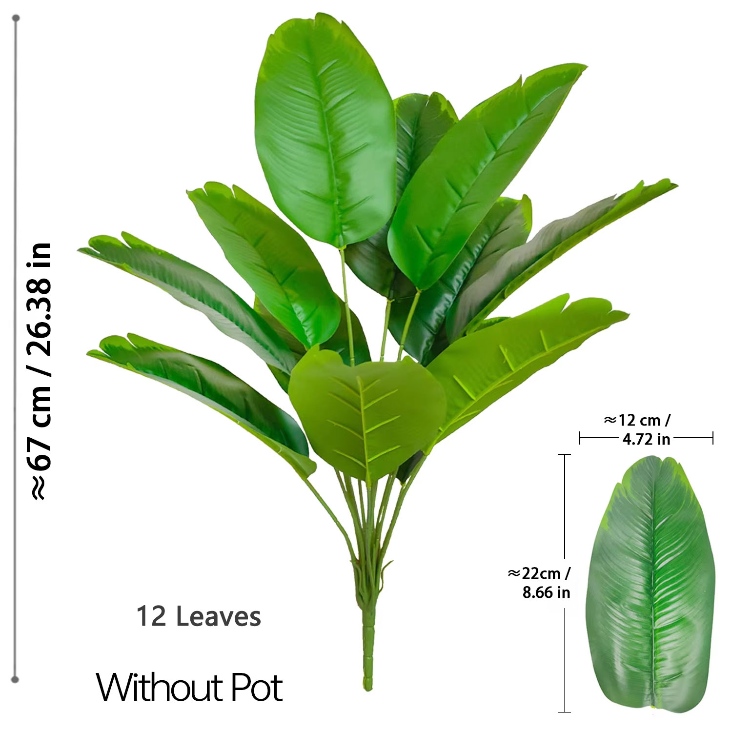 67-112 cm große künstliche Pfl – Ficus Lyrata Tree Bewertung und Preis