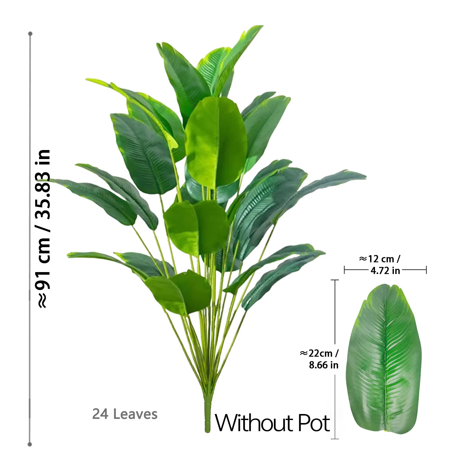 67-112 cm große künstliche Pfl – Ficus Lyrata Tree Bewertung und Preis