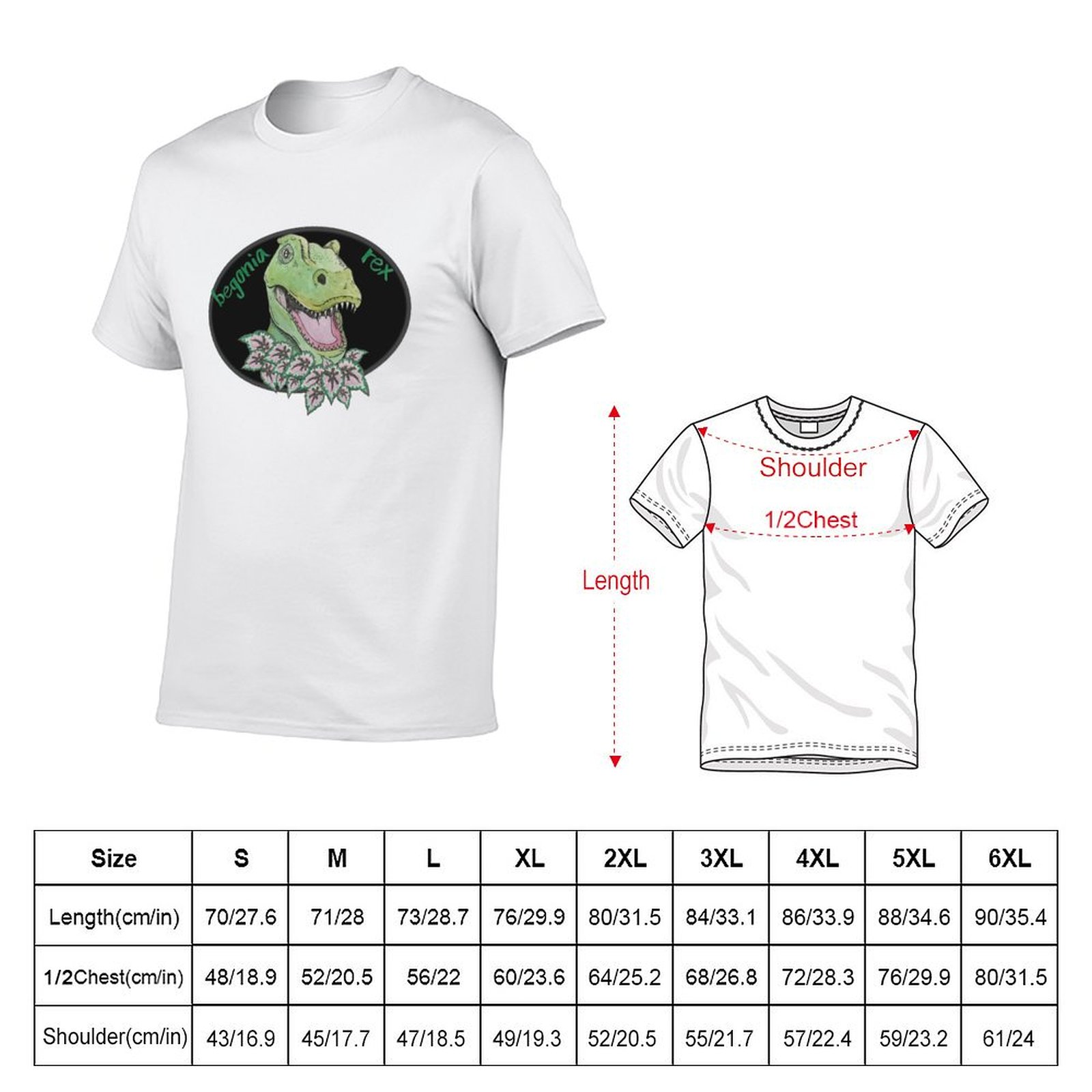 T rex begonia T-Shirt Basic So – Begonia Rex Bewertung und Preis